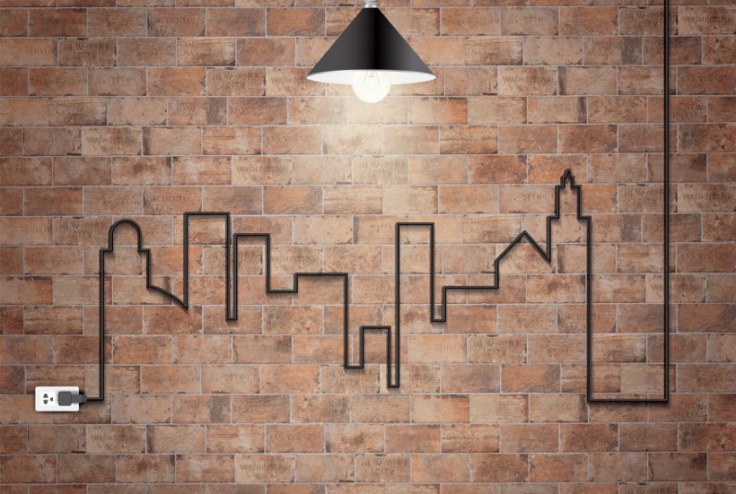 Провода в стиле лофт