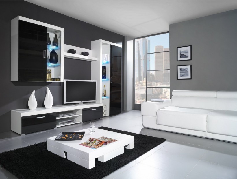 Стенка "Лира" (белая шагрень)