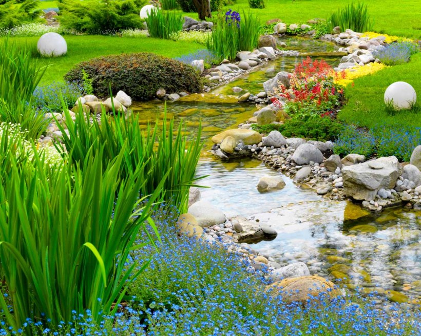 Ручей в ландшафте