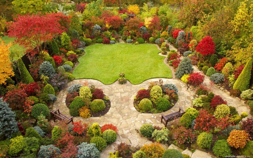 Красивый сад