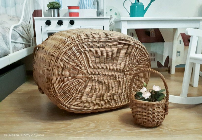 Плетеные изделия в интерьере