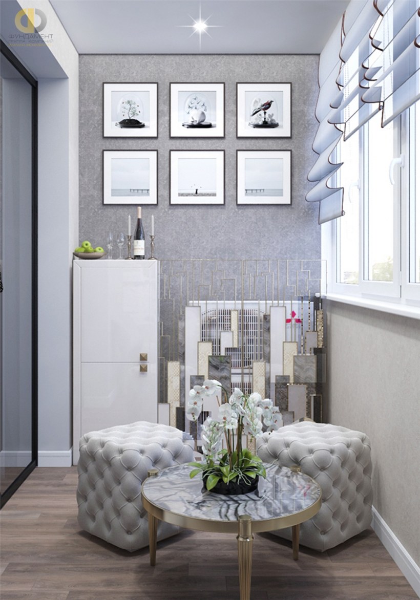 Балкон в стиле Скандинавия