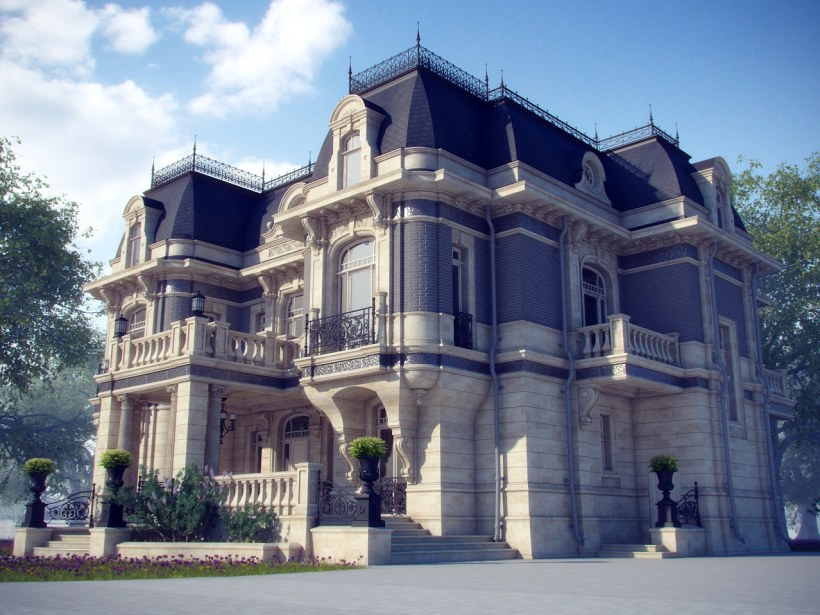 Фасады домов в стиле Барокко