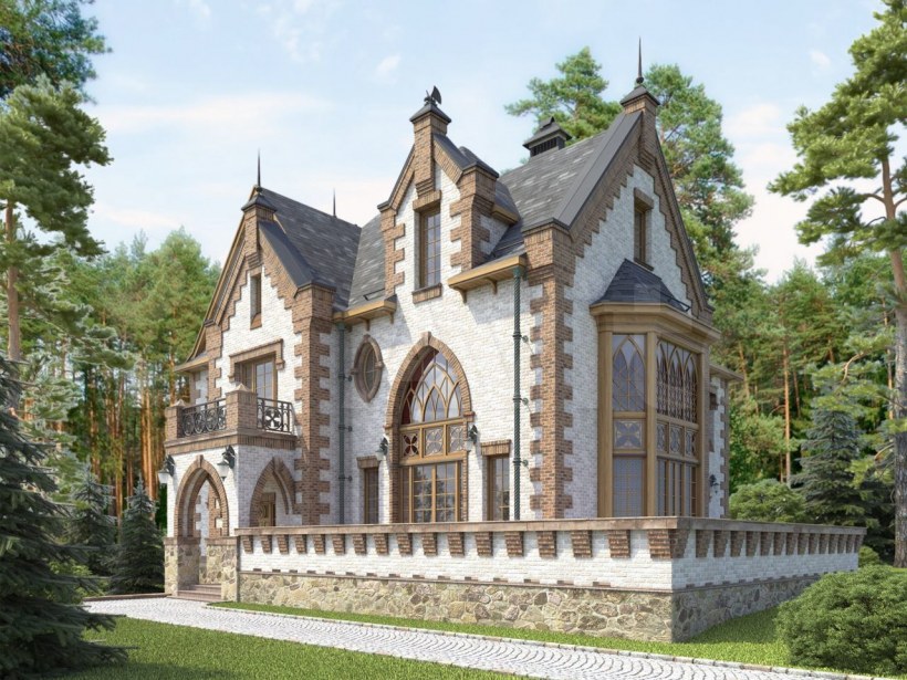 Коттедж в замковом стиле Ренессанс