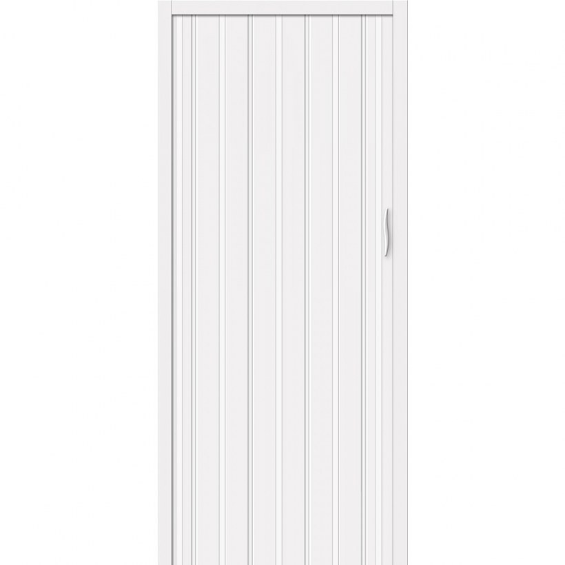 Дверь межкомнатная из ПВХ складная «Браво-008» белый дуб