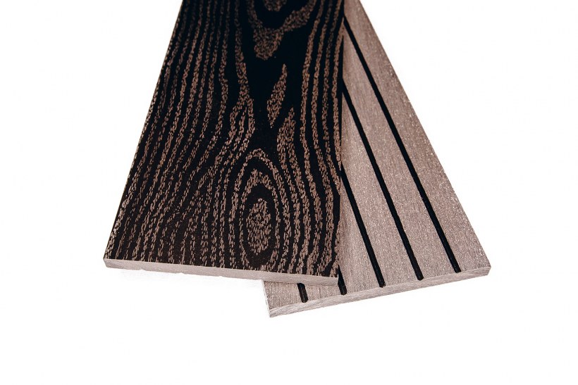 Доска террасная HARVEX Nova односторонняя вельвет венге, 152х28х3000мм