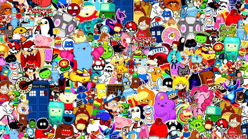 Коллаж из наклеек