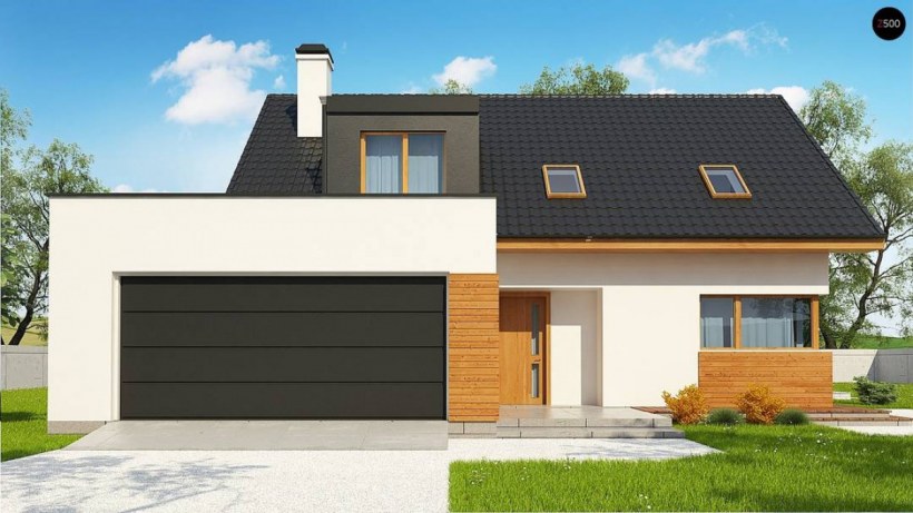 Дом с отдельностоящим гаражом