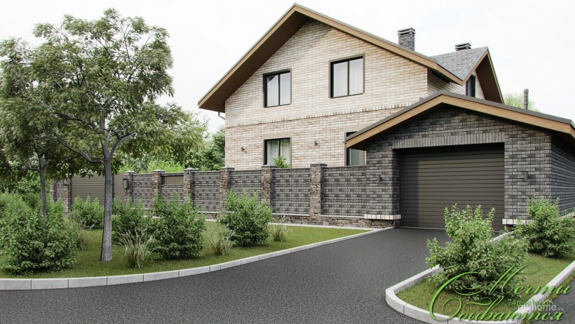 Дом с отдельным гаражом