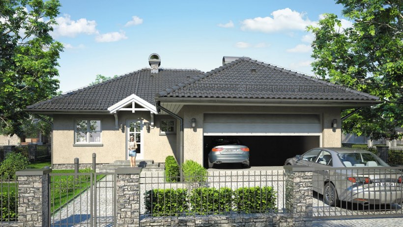 Загородный дом с гаражом