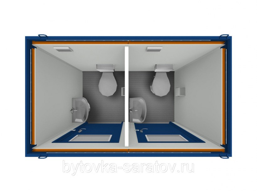 Блок контейнер сантехнический 2.4х4