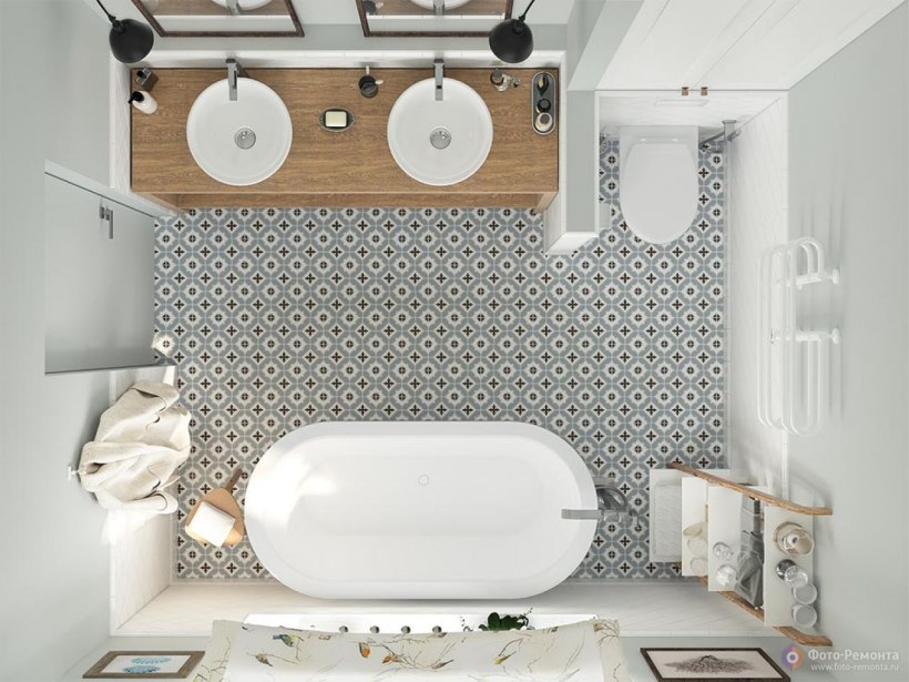 Ванная комната сверху