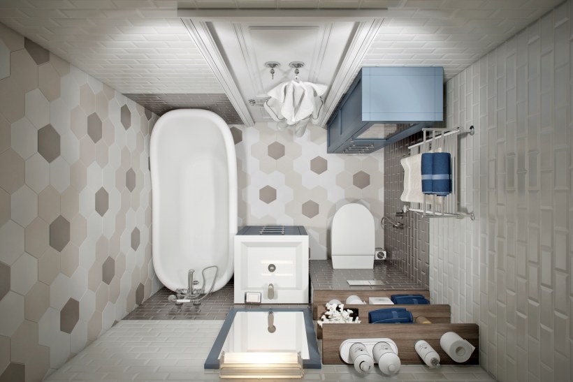 Ванная комната сверху