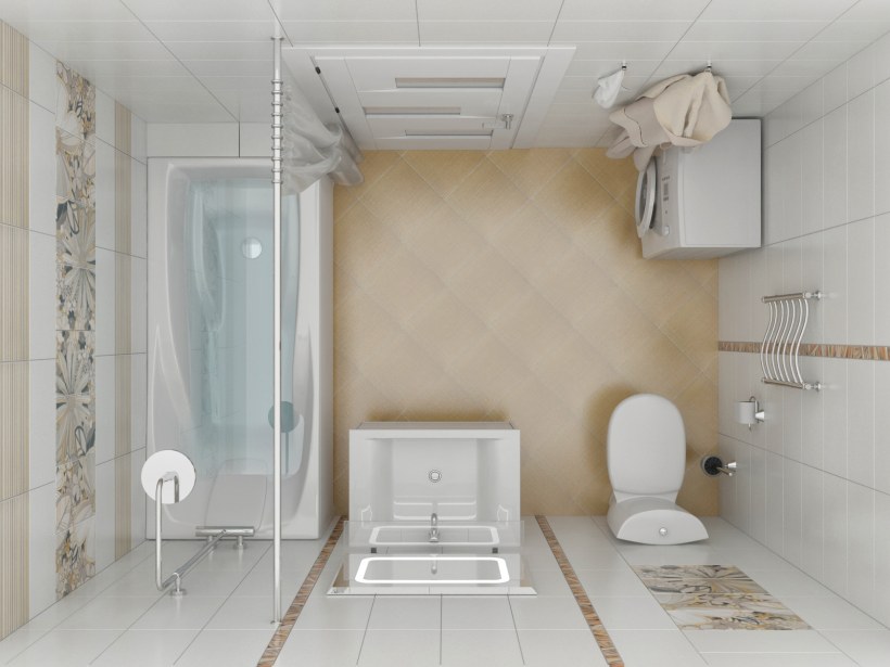 Ваннаая комната ВИДСВЕРХУ