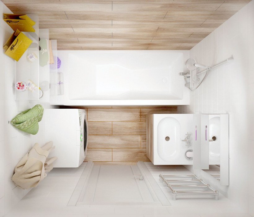 Ваннаая комната ВИДСВЕРХУ