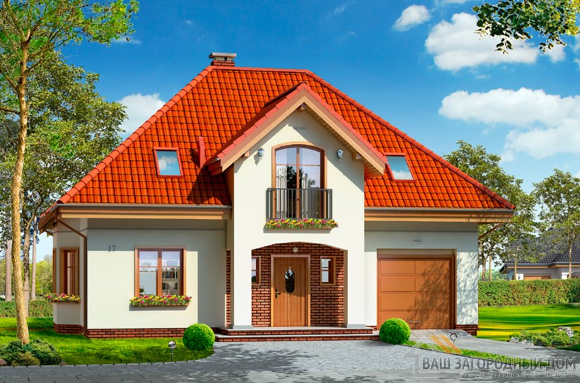 Дом с мансардой