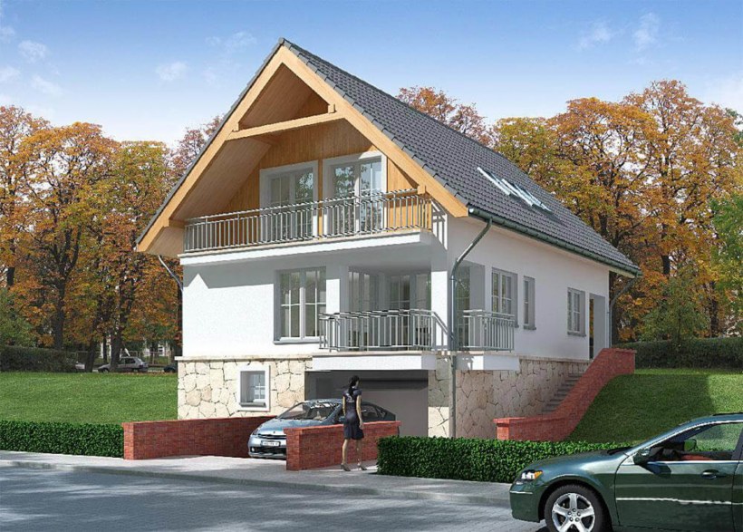 Проекты мансардных домов