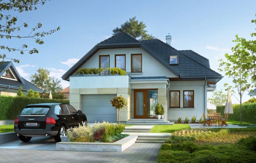 Загородный дом с гаражом