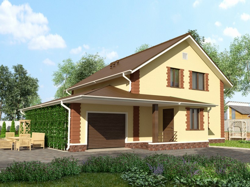 Проекты домов с гаражом