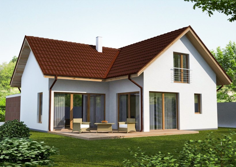 Проект дом мансардный Кыргызстан