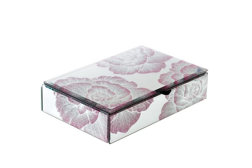 Шкатулка шестигранная стеклянная