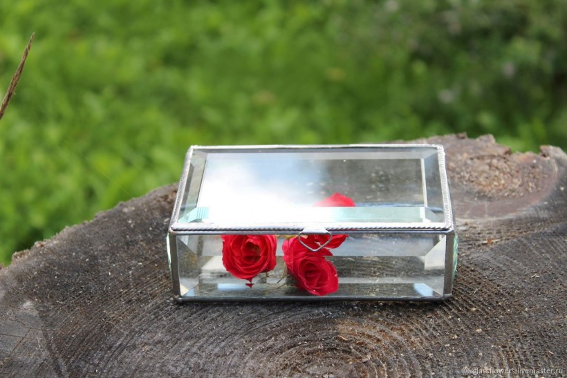 Шкатулка стеклянная Lustre