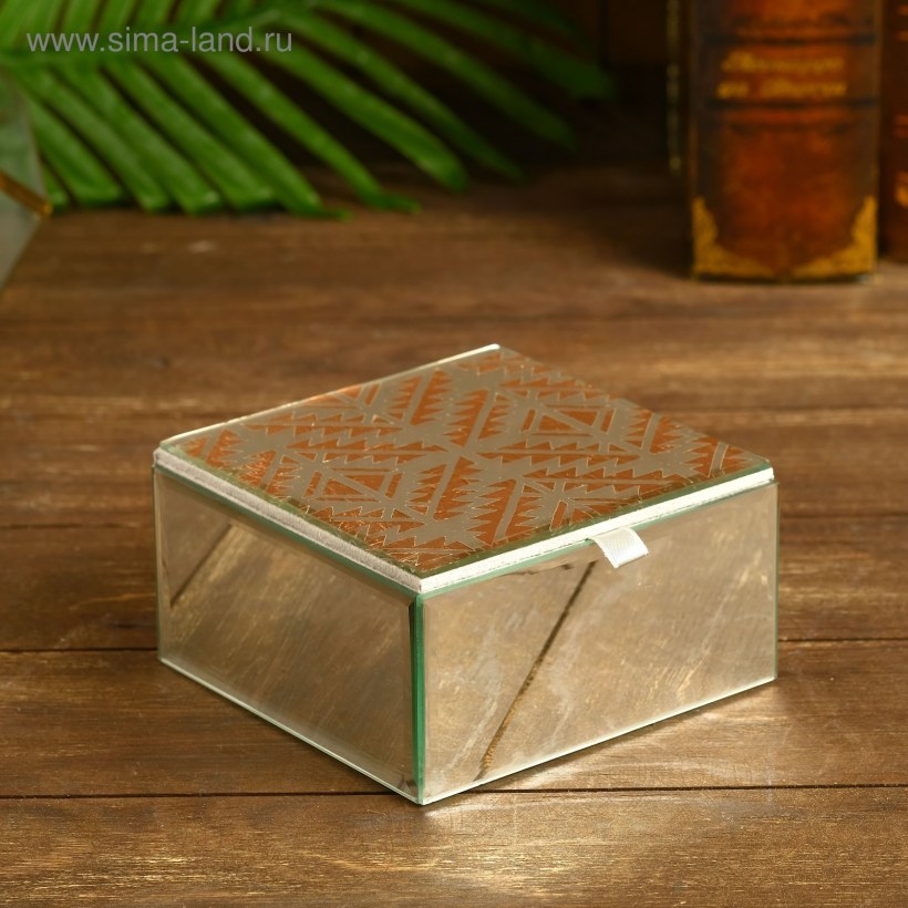 Стеклянная шкатулка для колец