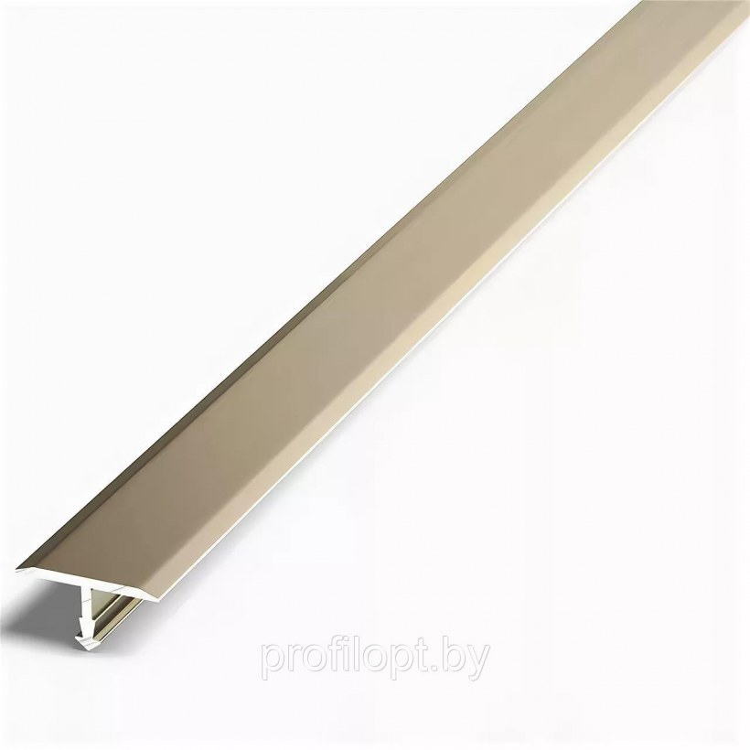 Профиль алюминиевый т-обр серебро 20х1,3х2700мм гибкий