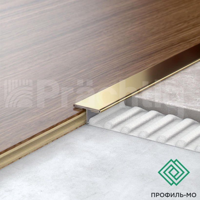 Т-образный профиль нержавейка сатинированная 14мм, progress profiles PCRACS
