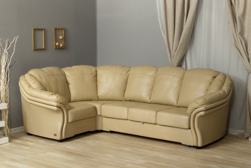 Манхеттен угловой диван бежевый