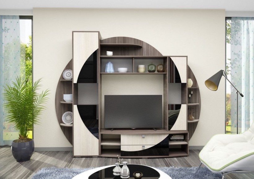 Кухня-гостиная с барной стойкой