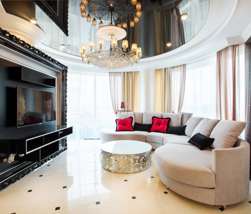 Шикарная гостиная в квартире