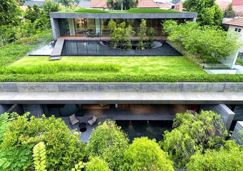 Эксплуатируемая плоская кровля Green Roof