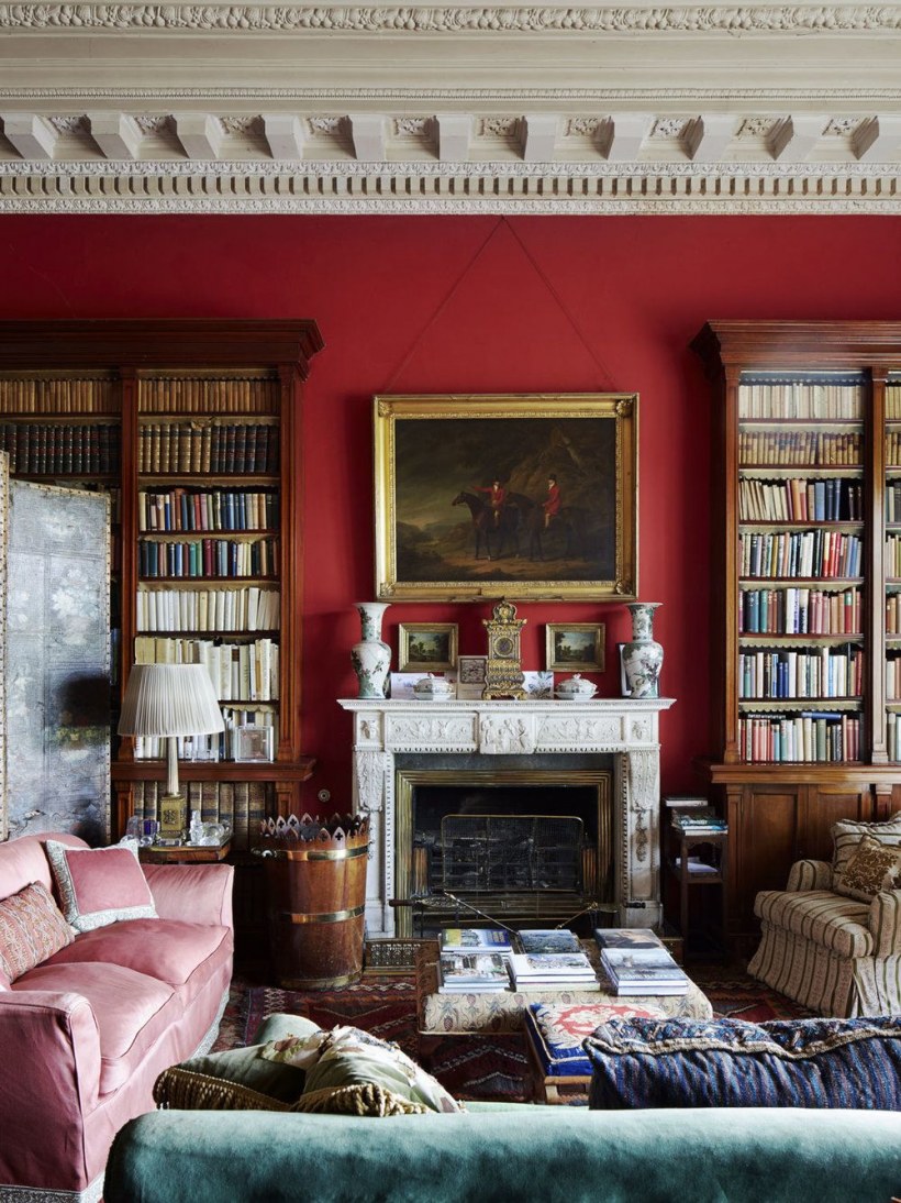 Зеленая гостиная в английском стиле