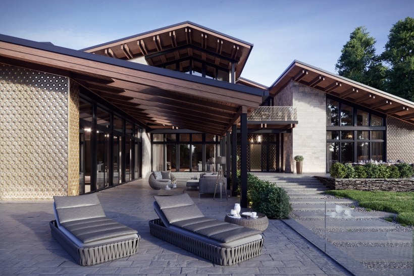 Дом в стиле современного Шале