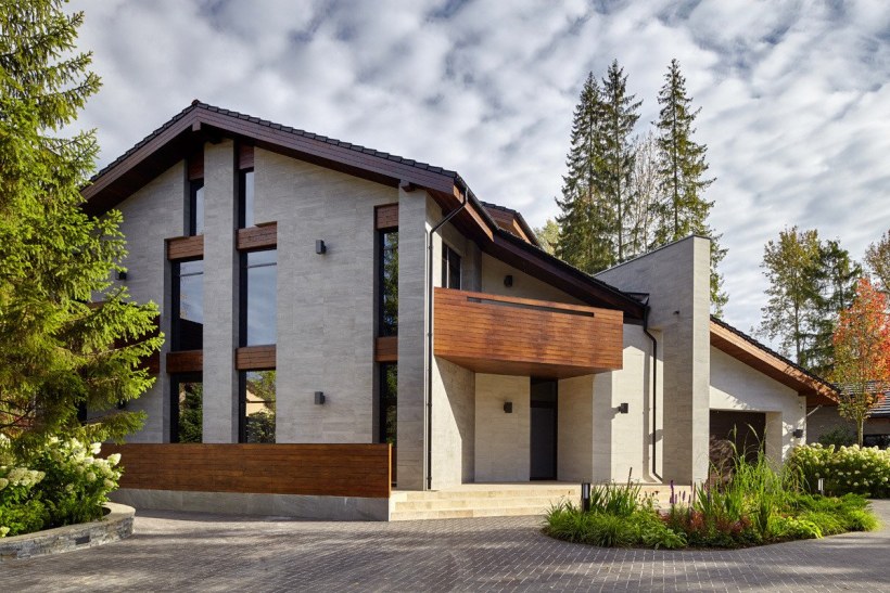 Современная отделка фасадов