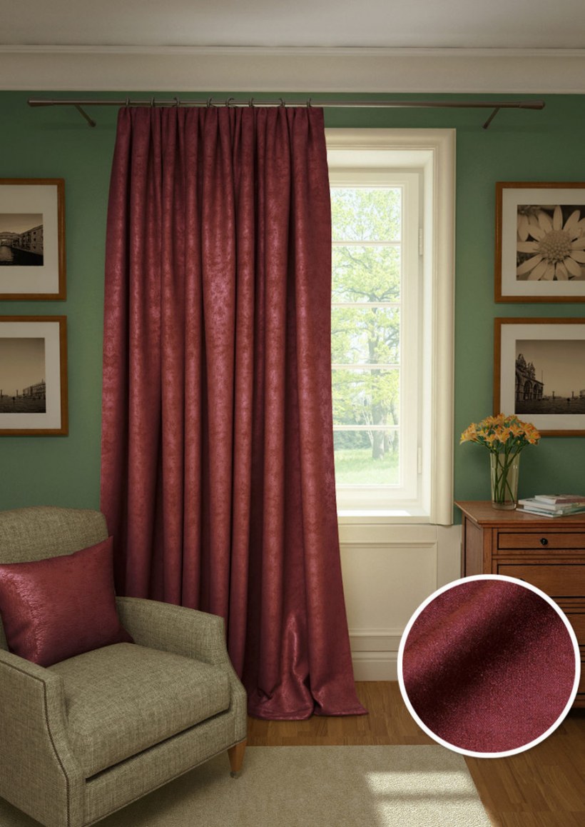 Kauffort классические шторы Galilee цвет: коралловый pl126909673