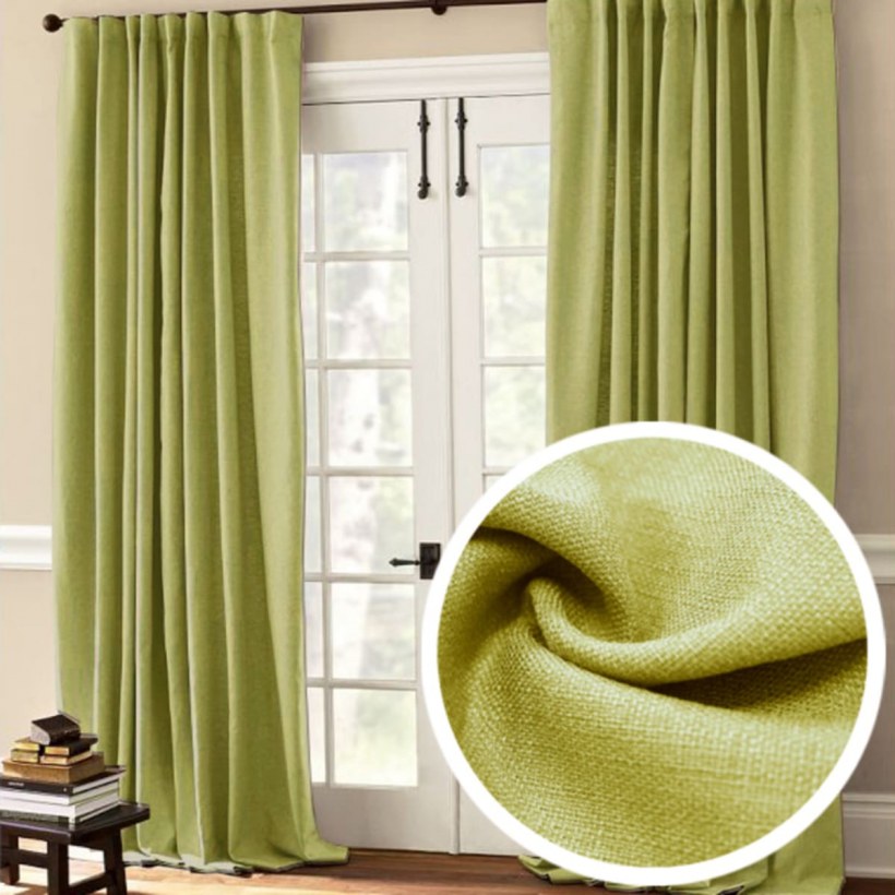 Зеленые шторы блэкаут Аморе Мио