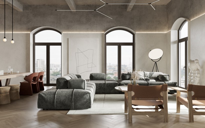 Изысканный интерьер коттедж