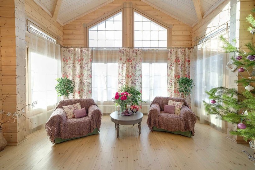 Шторы в загородный дом идеи