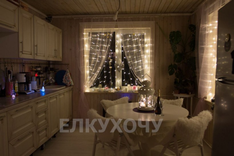 Гирлянда на кухне
