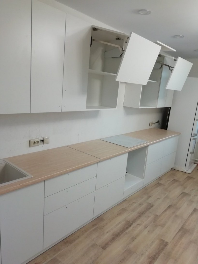 Белая шагрень ЛДСП мебель