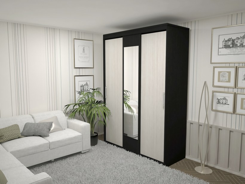 Шкаф-купе уют (венге/дуб белфорт)