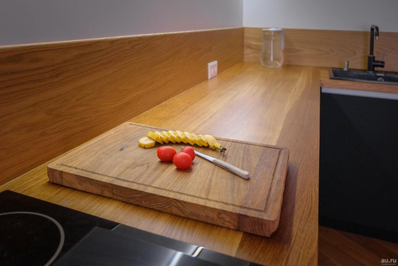 Деревянная кухонная столешница