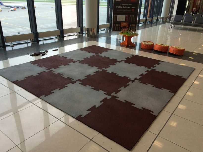 Резиновая плитка Rubblex Sport Puzzle