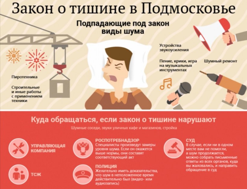 Объявление о тишине в многоквартирном доме