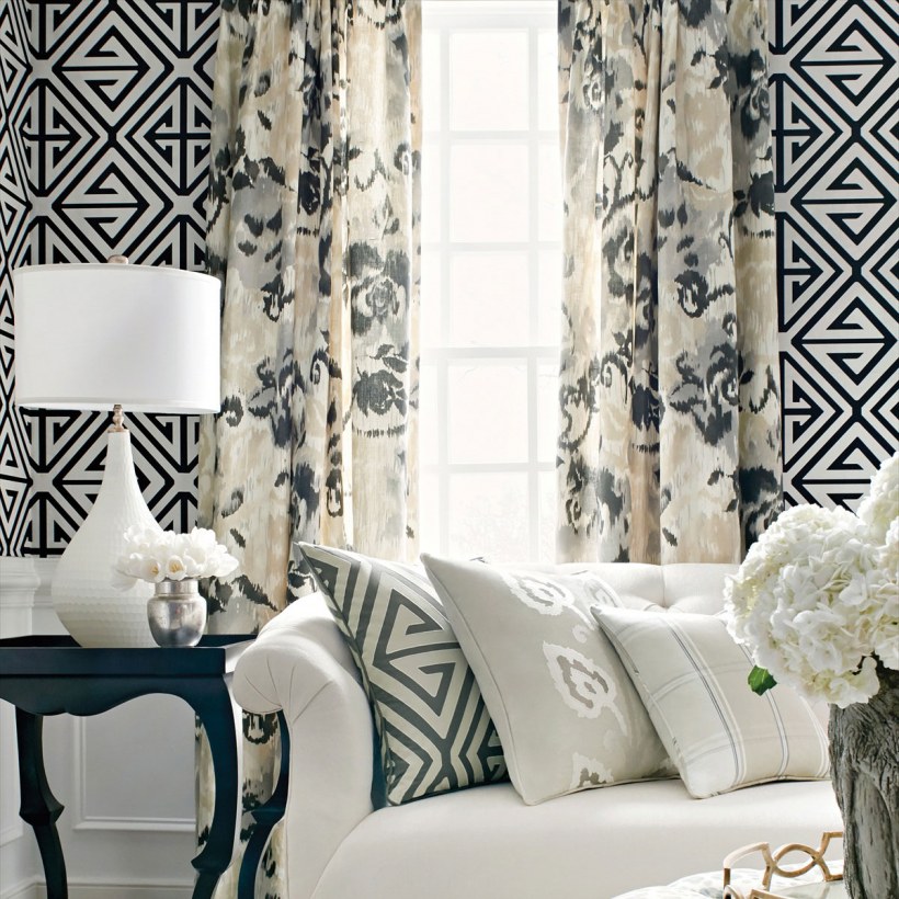 Текстиль в интерьере гостиной