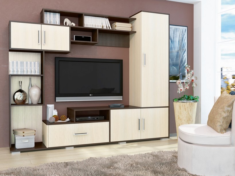 Гостиная Горизонт 43г Пекин венге/дуб