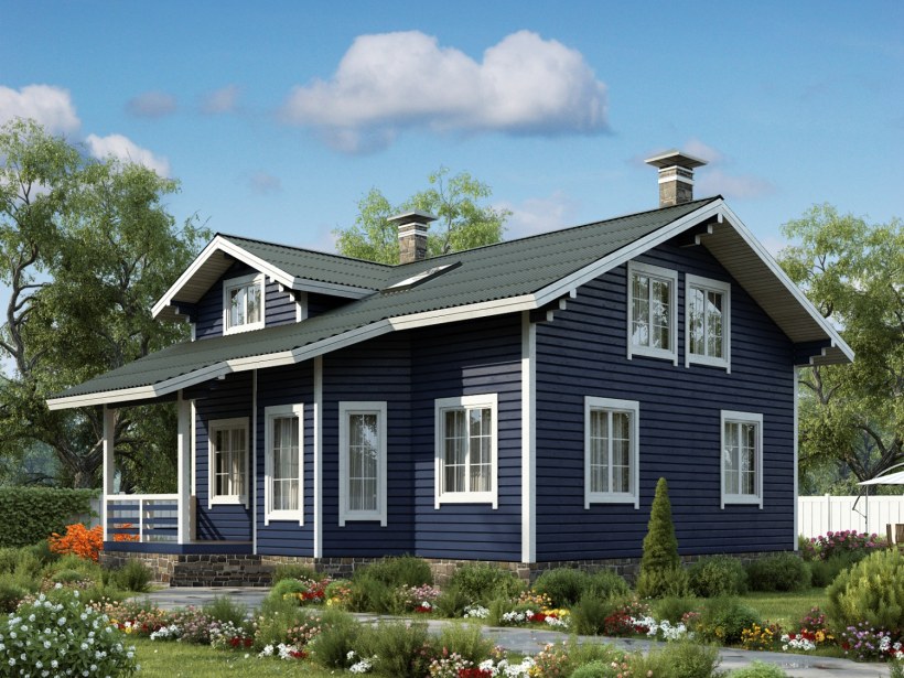 Фасад в финском стиле