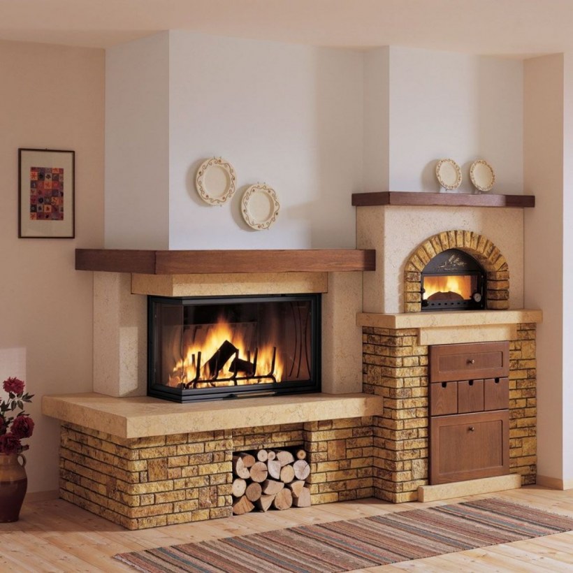 Дровяная печь-камин Palazzetti Amelie